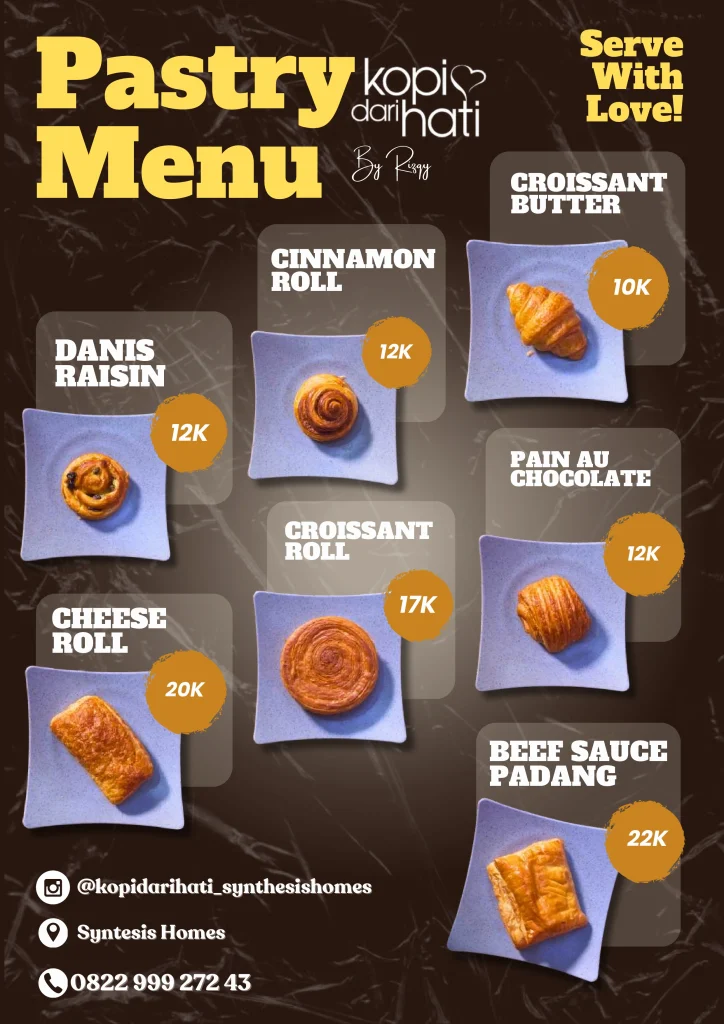 menu pastry kdh